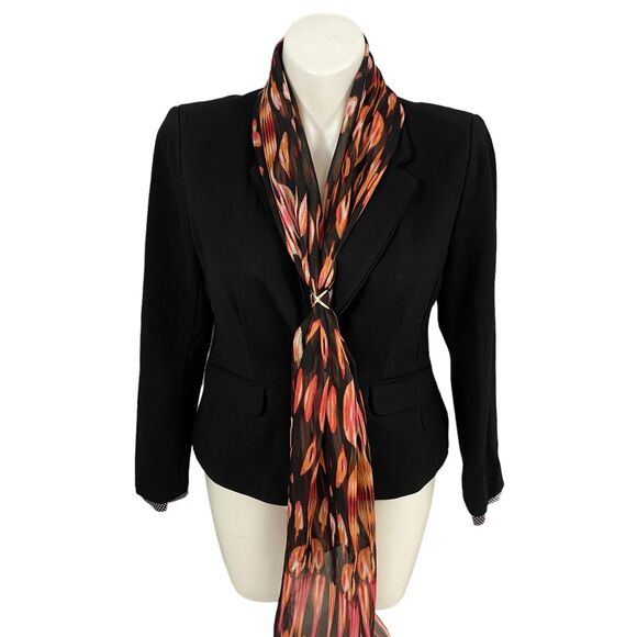 Versona Blazer Womens Size 16 Black Work Office Jacket Basic Minimalist Corpcore - Picture 11 of 16